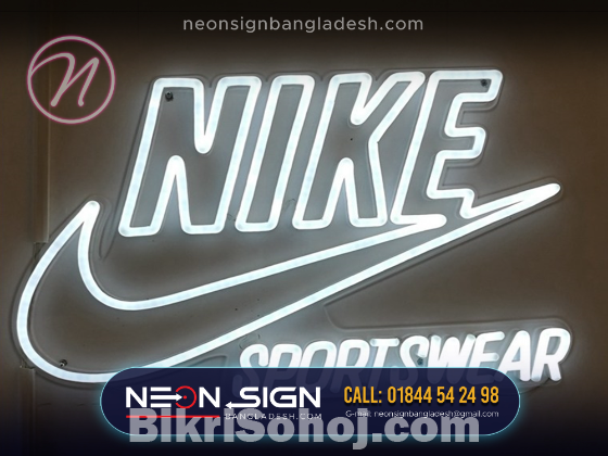 NIKE neon LED sign, WELCOME neon sign price in Bangladesh,